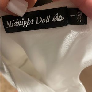 white sparkly homecoming dress never worn!